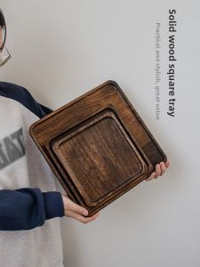 TONGMUSHIJIA | Retro Home Dry Tea Ceremony Wooden Tray