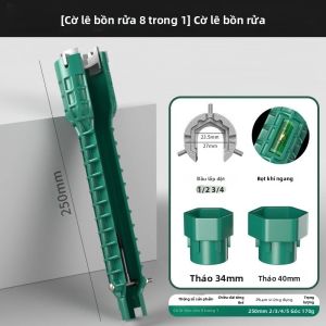 BAOLIAN | Dụng Cụ Sửa Chữa Vòi Rửa Chén Đa Năng BAOLIAN 5 Trong 1/8 Trong 1 Chống Trơn Trượt Dụng Cụ Lắp Đặt Ống Nước Cho Nhà Bếp Phòng Tắm Phù Hợp Với Ống Không Kim Loại