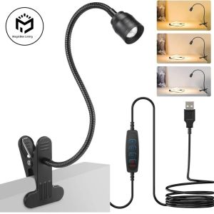 ไฟอ่านหนังสือ LED แบบซูมได้ USB Clamp Book Light คอห่านแบบยืดหยุ่นอ่านไฟกลางคืนโคมไฟหนังสือแบบปรับได้ Studing โคมไฟอ่านหนังสือ