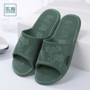Mens Bathroom Anti-Slip Thick Bottom Summer Comfortable Soft Bottom Home Slippers Outdoor Wearable Durable PVC Slippers