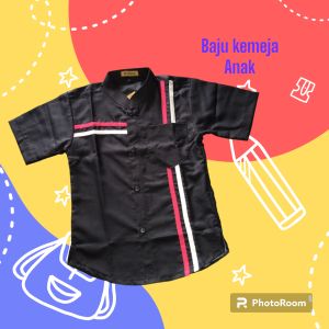 Atasan baju kemeja anak model terbaru usia 1-9tahun bahan katun adem
