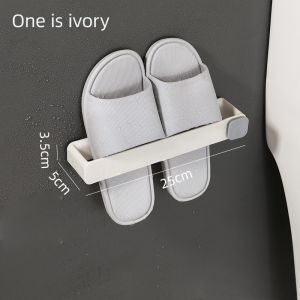 Plastic Simple Shoe Rack Wall Hanging And Pasting Shoe Storage No Punching Wall Mounted One Piece Shoe Rack Home Office