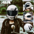 AvA Dynasty Motorcycle Helmet Retro Cruise Full Face Carbon Fiber Fibre Glass Four Seasons Men Women Rider Bike Headgear. 