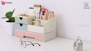 Oxihom Rak Laci Tempat Make Up Kosmetik Stationary Dapur Serbaguna Storage Organizer Large