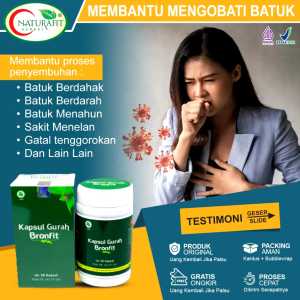 GURAH BRONFIT Herbal untuk Asma Batuk Paru Paru Tenggorokan