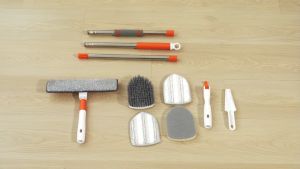 Adjustable Multi-Angle Rotating Handle Telescopic Scrubber Brush with Flexible 180° Rotation and Hard Bristles for Bathtub Windows & Surface Cleaning