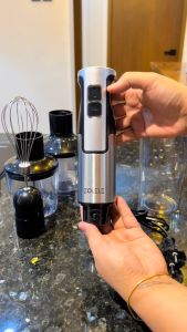 ZOLELE HB1200 4 in 1 immersion electric hand blender/vegetable juicer/mixer processor stick kitchen egg shake set/handheld juicer Zolele Blender Immersion Blender Mashed Potato - Lazada