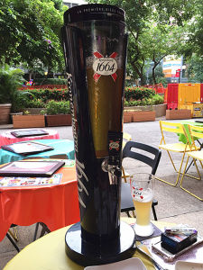 1664 Dark Blue 3L Tie Beer Barrel Wine Cannon with Faucet Beer Beer Tap Commercial Wine Container Restaurant 2L Wine Container