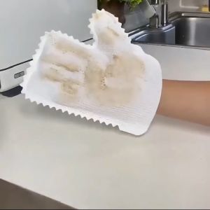[SG Stock] Multipurpose Cleaning / Dusting Glove Rag for Kitchen Dishes Bathroom Glass Windows Etc