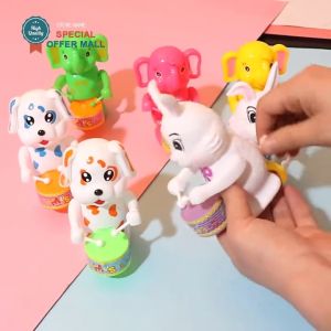 【Japanese Original】Drumming Bunny Clockwork Music & Sound Toys Funny Wind-up Cartoon Rabbit Play The Drum Babies Toy