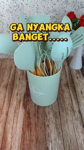 X&W Alat Masak Silicone OR-203 Tahan Panas Anti Leleh Gagang Kayu Tosca