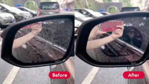 8pcs Car Rearview Mirror Rainproof Film Auto Side Window Anti-fog Waterproof Protective Film Car Rearview Mirror