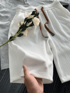 Quần Short Thể Thao Nam Mùa Hè Bằng Vải Lụa Băng Mỏng Thoáng Khí Quần Dài Năm Điểm Quần Dài Vừa Phải Quần Dài Thể Thao