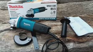MAKITA เครื่องเจียร์ 4 นิ้ว 850W รุ่น M9513B ความเร็วรอบตัวเปล่า 11000 รอบ/นาที สวิตช์ท้าย (มากีต้า : MT-Series) grinding machine