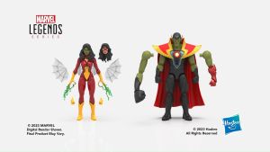 Hasbro Marvel Legends Series Skrull Queen and Super-Skrull Avengers 60th Anniversary Collectible 6 Inch Action Figures 9 Accessories