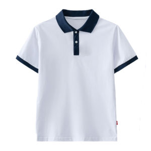 Summer School Uniform Set Middle School Student Sport T-shirt POLO Class Uniform Short Sleeve Blue Black White Black Pants