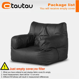 OTAUTAU Faux Leather Bean Bag Cover SF410【No Filler Inside! You Need To Buy Filler By Yourself !】