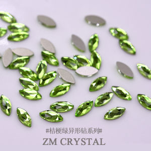 2 Pieces Yellow Bells Green Light Green Nail Art Irregular Diamond Gold Bottom Nail Decorations Water Diamond Any Skin Type