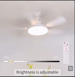 Ceiling Fan With Led Light Inverter Ceiling Fans For Living Room Modern Ceiling Fan With Light Remote 5 Blade Silent Smart Electric Fan 3 Speed Adjustable Easy Install For Living Room Bedroom Kitchen