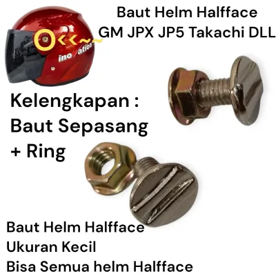 Baut Helm Halfface GM Evolution Inovation Helm JPX JP5 Baut Helm Ojol