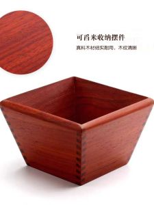 Phong Cách Cổ Điển Bằng Gỗ Nguyên Khối Không Có Nắp Đựng Gạo Bằng Gỗ Màu Cam Đỏ Dùng Để Tổ Chức Đám Cưới Trung Quốc