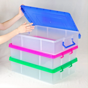 กล่องพลาสติก อเนกประสงค์ ทรงแบน ขนาด 22 ลิตร (No.309)