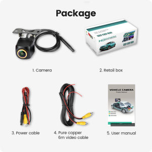 GreenYi AHD 1920x1080P Car Rear View Camera 170° Golden Fisheye Lens Full HD Night Vision Vehicle Reversing Cameras IMX307 G817