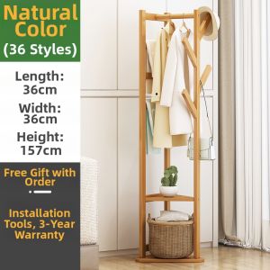 XUNHUAI | Multifunctional Wooden Standing Coat Rack