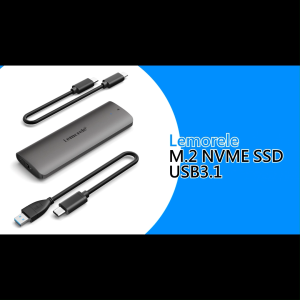 Lemorele SD1L กล่อง SSD NVMe 10Gbps อินเตอร์เฟซ Type-C3.2 สนับสนุน 4TB รองรับ 2230/2242/2260/2280 เครื่องมือฟรีและถอดประกอบ โทรศัพท์มือถือคอมพิวเตอร์ทั่วไป