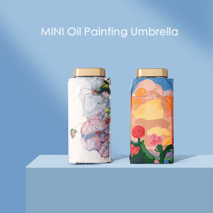 Lightweight sunscreen sun umbrella female sun and rain dual-use folding UV protection mini compact portable umbrella pocket umbrella