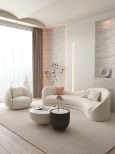 YIZUO | Luxury Scandinavian Aesthetic Recliner Lobby Sofa Hotel Beauty Salon