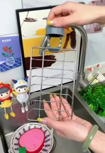Kitchen Sink Drain Rack Sponge Storage Flexible Faucet Holder Soap Drainer Towel Rack Shelf Organizer Kitchen Accessories
