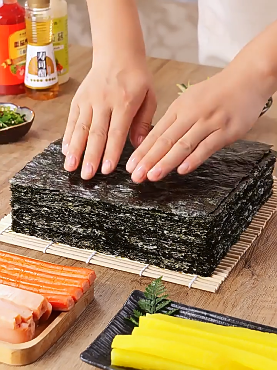 Weaweed Wrapper 100% Pure Natural Sheets Nori Wrapper Roasted Seaweeds for Kimbap Sushi ...