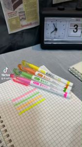 4 สี KIOKU ปากกาไฮไลท์ ปากกาเน้นข้อความ - ปากกาเน้นข้อความ 4 สี KIOKU