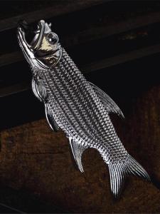 Original Stainless Steel Keychain Bottle Opener Multi-Function Car Keychain Fish Design Creative Gift Chinese Style