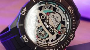 Dessio Mens Fashion Mechanical Watch Automatic Winding Carbon Fiber Case Luminous Water Proof Timepiece Stylish New Design