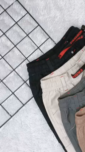 Grosir Pakaian Pekalongan Celana Cargo Panjang Anak Usia 1 - 12 Tahun Matt Katun Combad Twill Stretch Melar