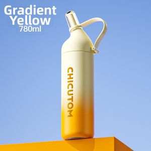 CHICU TOM | High Appearance Straw Insulation Bottle