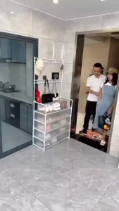 [ส่ง24ชม] ชั้นรองเท้า กันฝุ่น มัลติฟังก์ชั่น/ที่แขวนเสื้อผ้าและกระเป๋า ชั้นเก็บของ/ชั้นเก็บของมีฝาปิด/ตู้รองเท้า ที่แขวนเสื้อผ้าแข ชั้นวางกระเป๋าเสื้อผ้า