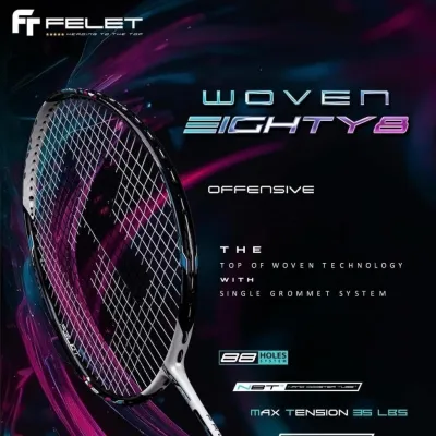 RAKET BADMINTON FELET WOVEN EIGHTY 8 ORIGINAL