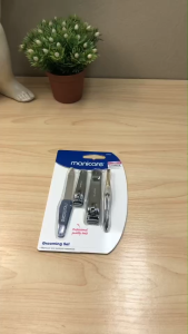 Manicare Premium Nail Care อุปกรณ์ตกแต่งเล็บ กรรไกรตัดเล็บ 2 อัน / ตะไบเล็บ / แหนบ ยี่ห้อมานิแคร์ (Set 4 ชิ้น)