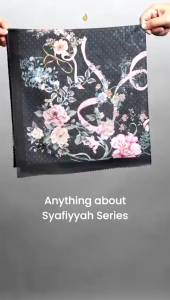 𝐃𝐀𝐅𝐀𝐍𝐘𝐀 - Syari 130x130 Syafiyyah Series Jilbab Motif Floral Kerudung Segi Empat Hijab Scarf bahan Voal Laser Cut