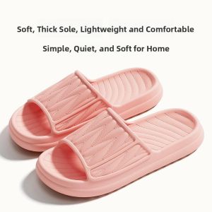 MONLEYTA | Indoor Thick Bottom Slippers Soft Non-Slip Quiet Bathrooms Lightweight Couples Summer Home Use Men Women EVA Flat Sandals