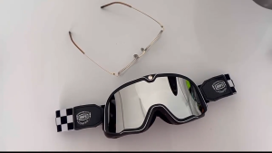 Retro Motorcycle Goggles Vintage Helmet Glasses Windproof UV400 For Harley Cafe Racer