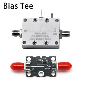 10 M-6 Ghz Bias Tee RF DC Block RF isolator coaxial biaser สําหรับวิทยุ HAM LNA เครื่องขยายเสียง SDR ตัวรับสัญญาณ Drone ADS-B WiFi Satellite