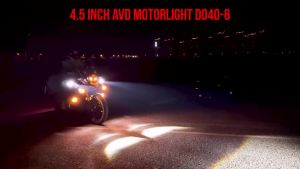 HL 3.5 Inch Round Motorcycle LED Hi/Lo Beam Fog Lamp Amber DRL IP68 Auxiliary Spotlight For Motorcycle off-road use 12V 24V