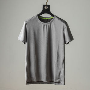 Áo Thun Nam Cổ Tròn Tay Ngắn Nhanh Khô Có Sọc Phản Quang Cỡ Lớn Chất Liệu Thể Thao Tập Luyện Thường Ngày Mùa Hè