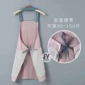 1pc   Kitchen Apron Wipeable Waterproof Oil-Proof Rabbit Stripe Daisy Cooking Shop Chef Baking Accessories 防水围裙 Apron. 