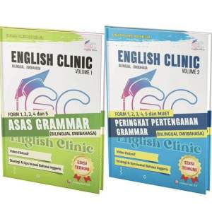 [READY STOCK] Buku Klinik Bahasa Inggeris PT3 SPM MUET IPT 2023/2024 [Basic to Advances] Sir Asyraf