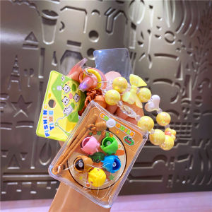 Creative Stress Relief Wind-Up Dinosaur Fishing Keychain Pendant Couple Small Gift Healing Package Hanging Decoration